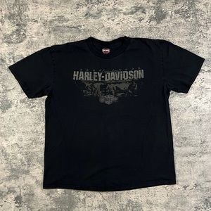 Vintage Black Harley Davidson T-shirt Size XL